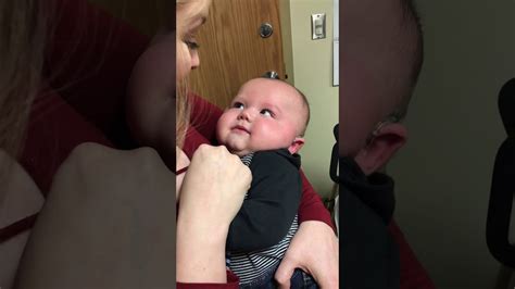 Baby Hears Mom For The First Time With Hearing Aids Youtube