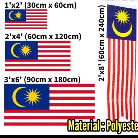 2x43x62x8 Benderaflag Malaysianegeri Shopee Malaysia