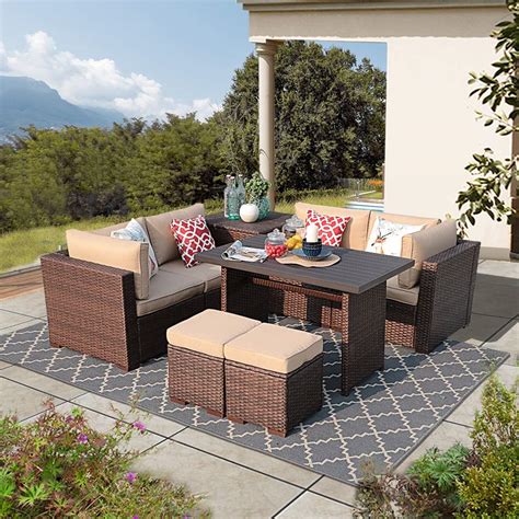 Shop for garden & outdoors products online in india at amazon.in. Amazon.com: Patiorama 8 Piece Outdoor Patio Furniture Set, All Weather Wicker Patio Sectional ...