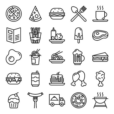 Download The Fast Food Icons Pack 533847 Royalty Free Vector From