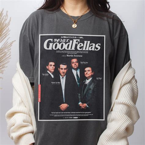 Retro Goodfellas Shirt Good Fellas Japanese Text Movie Tee Shirt