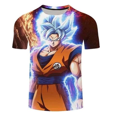 New Arrival Cool Goku Dragon Ball Z 3d T Shirt Summer Hipster Short Sl Geekbuyig Mens
