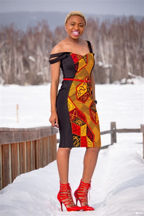 the african print off shoulder dress you need this year 30 days of african outfits