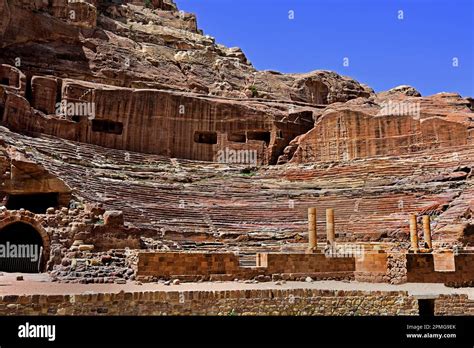 Petra City Nabataean Caravan City Rock Cut Façades Jordan Carved