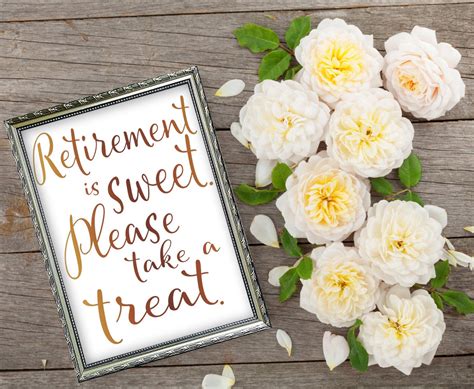 Retirement Sign Retirement Is Sweet Please Take A Treat Etsy New Zealand