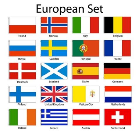 See more ideas about european flags, national flag, flag. European 3x5' Flag Set of 20 Country Lightweight Polyester Flags NEW | eBay
