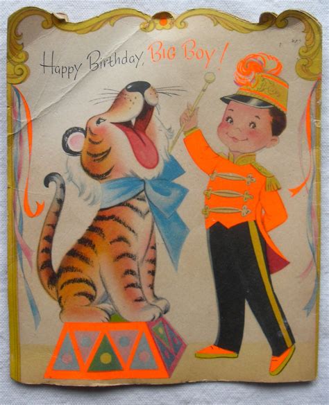 1960s Vintage Birthday Greeting Card For Boys 1 Artsko Flickr