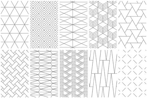 Simple Line Geometric Patterns E3508 Youworkforthem