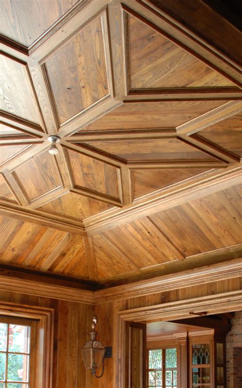 Wood is more solid and durable than either plastic crown molding is found at the intersection of walls and ceilings. Ceiling - custom craftwork. Reclaimed antique heart pine ...