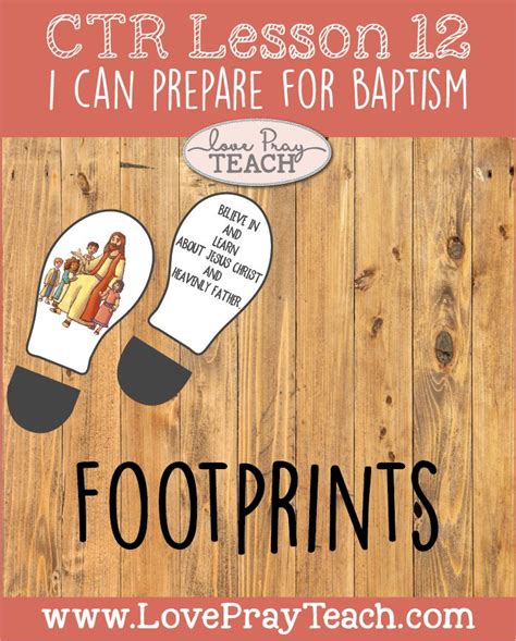 Primary 2 Ctr Lesson 12 I Can Prepare For Baptism Lds Primary