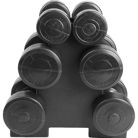 12kg Dumbbell Weights Set And Stand Rack Home Gym Exercise Workout Weight