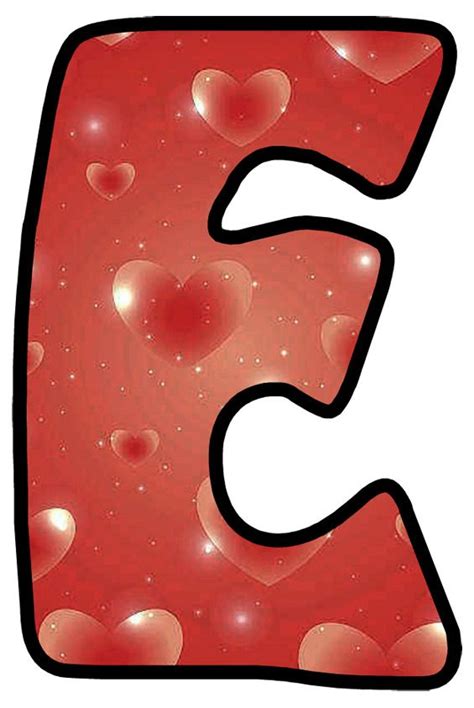 As a teacher, i got so tired of sending random . Buchstabe - Letter E | Valentine heart, Crafts, Alphabet