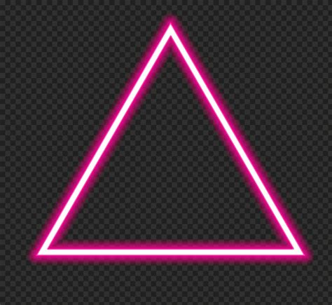 Hd Pink Glowing Triangle Neon Png Citypng