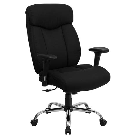Bizchair Big And Tall 400 Lb Rated High Back Black Fabric Executive Ergonomic Office Chair With