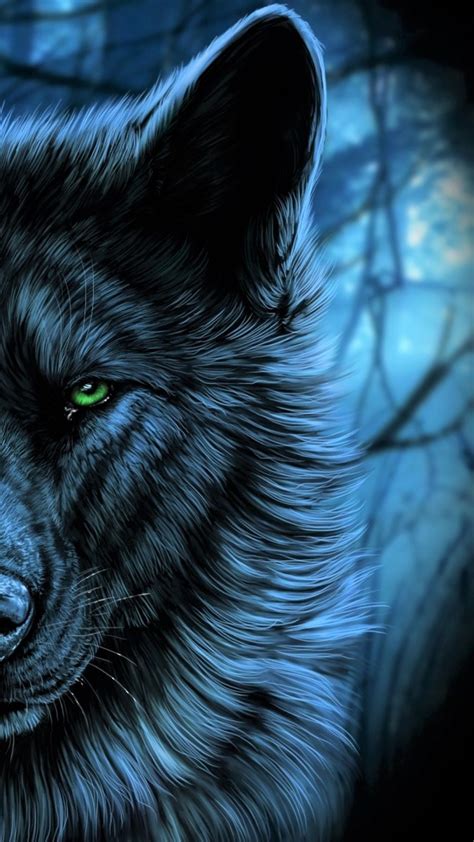 Black Wolf Over 1080 X 1080 Fondos De Pantalla Animales Naturaleza