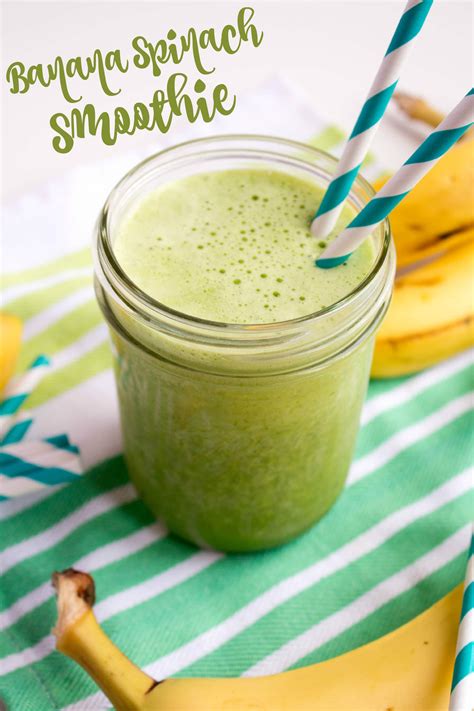 You gotta try this peanut butter banana smoothie. Banana Spinach Smoothie | Green Smoothie Recipe