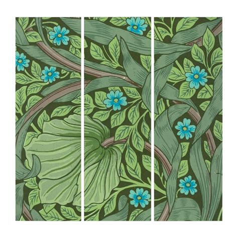 Forget Me Nots Wallpaper By William Morris Triptych Zazzle