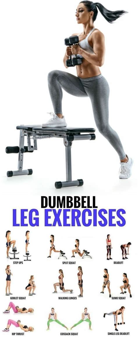 Thigh Workouts With Dumbbells Leg Workout Lower Body Workout Fitness Body