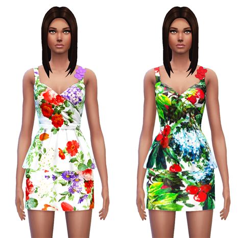My Sims 4 Blog Dress Recolors By Sim4ny
