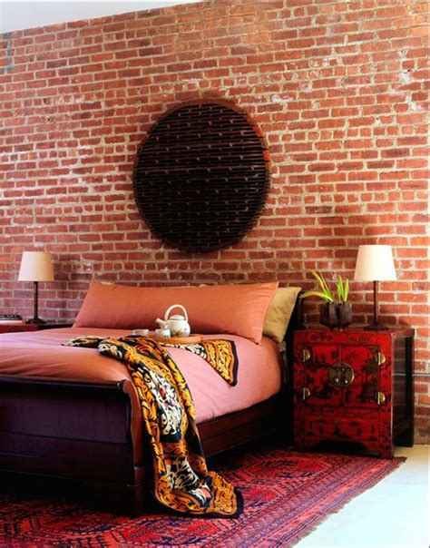 43 Bohemian Chic Interiors To Rock Your Senses Brick Bedroom Asian