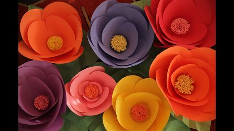 Color Sheets For Kids Big Paper Flowers Diy Diy Easy Paper Flowers