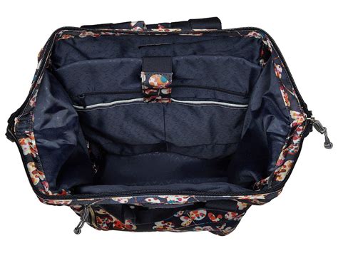 Vera Bradley Lighten Up Frame Backpack (water Geo ...