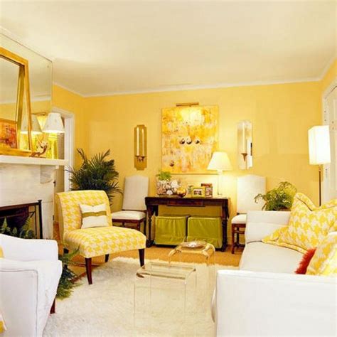 We love the breezy and beautiful appearance of this super charming yellow and blue living room, decorated with perfect sense of style. 25+ Awesome Yellow Living Room Color Schemes That People Never Seen | Yellow walls living room ...