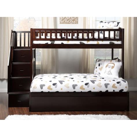 Afi Furnishings Westbrook Staircase Bunk Twin Over Full With Full Size