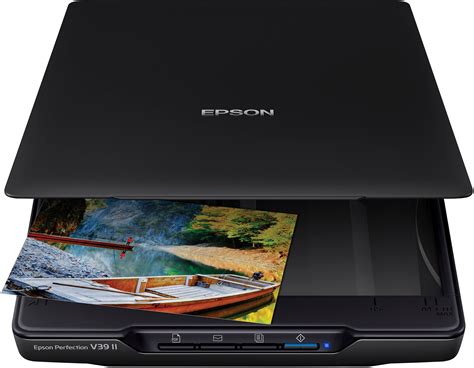 Epson Perfection V II Color Photo And Document Flatbed Scanner B B Best Buy