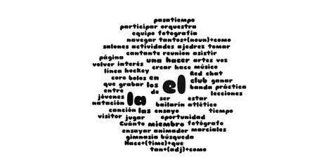 1b Spanish Wordle Word Cloud Worditout