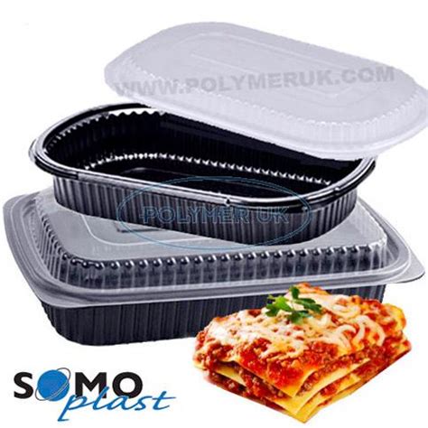 Top 10 best plastic food container reviews. Product: Somoplast Black Microwavable Container - Polymer UK