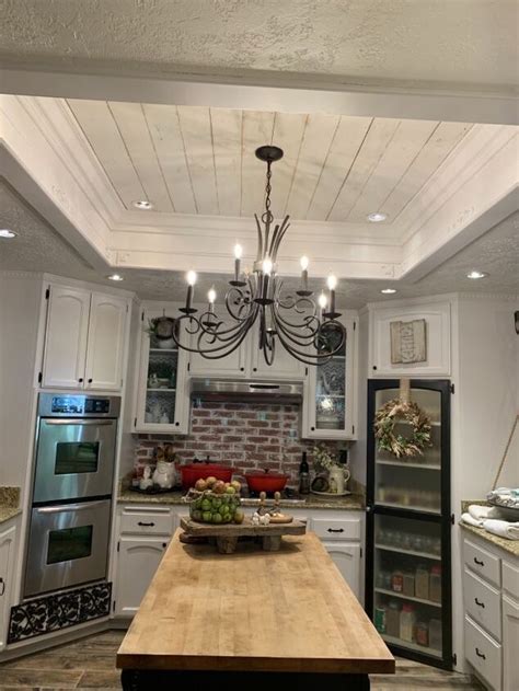 How to cover a textured ceiling with (faux) shiplap. How to Make a Kitchen Lighting Shiplap Makeover DIY | Hometalk