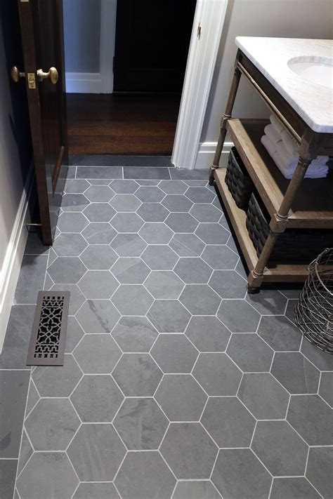 See more ideas about bathroom inspiration, bathroom flooring, bathrooms remodel. Inspiring baths -- Brazil Black 8" Hexagon Floor, at The ...