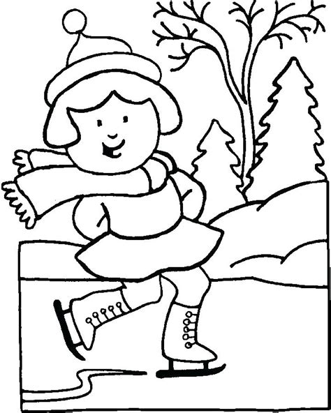 Winter Time Coloring Pages At Free Printable