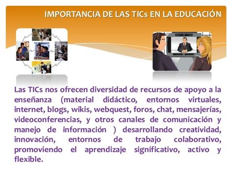 Importancia De Las Tics En La Educación