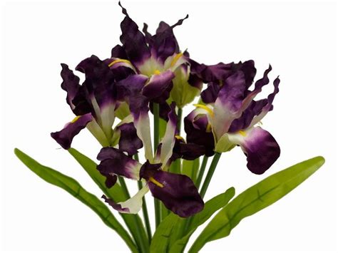 36 large iris flowers purple efavormart flower factory iris flowers wedding bridal bouquets