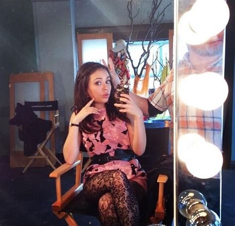 Janel Parrish Mona On The Set Of Pretty Little Liars Pll The Fosters Actors Pretty Little