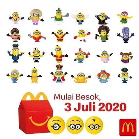 Jual Harga Hemat Happy Meal Mcd Mcdonalds Minions 2020 Rise Of Gru gambar png