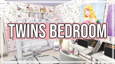 The Sims 4 Room Build Twins Bedroom Youtube