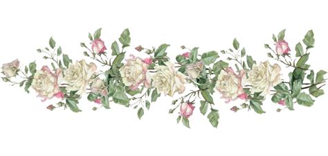 Image Result For Transparent Pink Rose Border Vintage Tags Clip Art