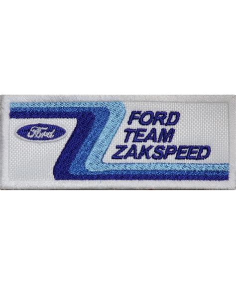 2054 Embroidered Badge Patch Sew On 100mmx40mm Ford Zakspeed