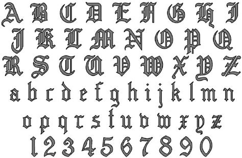8 Old English Font Alphabet Images Old English Letter Fonts Alphabet
