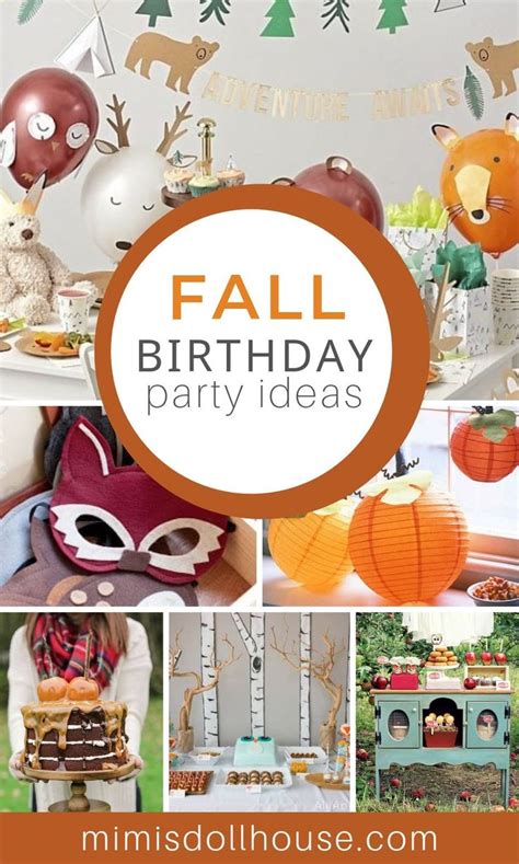 Trending Fall Party Ideas Amazing Fall Party Themes Fall Birthday