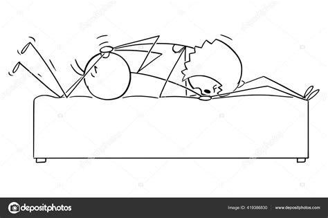 Vector Cartoon Illustration Of Kama Sutra Sex Pose Sexual Position Of