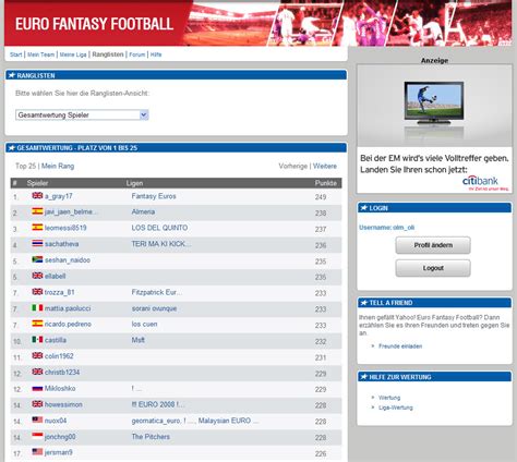 Бесплатно играйте в european fantasy football, выбирая игроков из become a fantasy football team manager for free! Neopoly - Yahoo Euro Fantasy Football