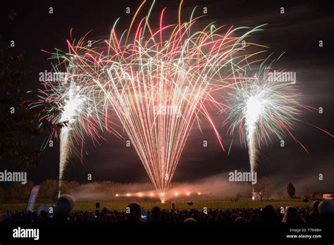 A Public Firework Display In Celebration Of Bonfire Night At Westpoint