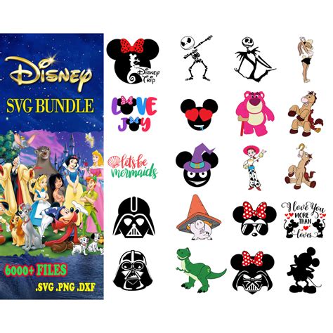 6000 Files Disney Mega Bundle Svg Inspire Uplift