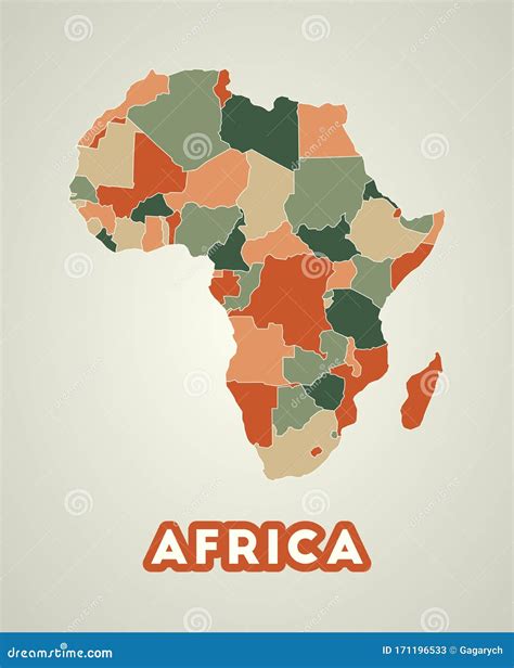 Africa Poster In Retro Style Stock Vector Illustration Of Africa