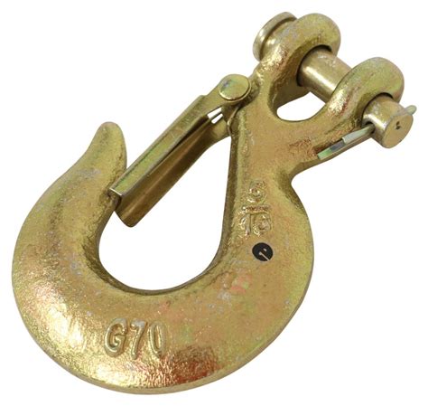 Titan Chain Clevis Hook W Spring Loaded Latch For Chain W 516 Thick