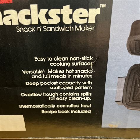 New Vintage Toastmaster Snackster Snack Sandwich Maker 294 Ebay